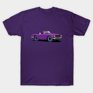 Triumph TR6 Car in purple T-Shirt